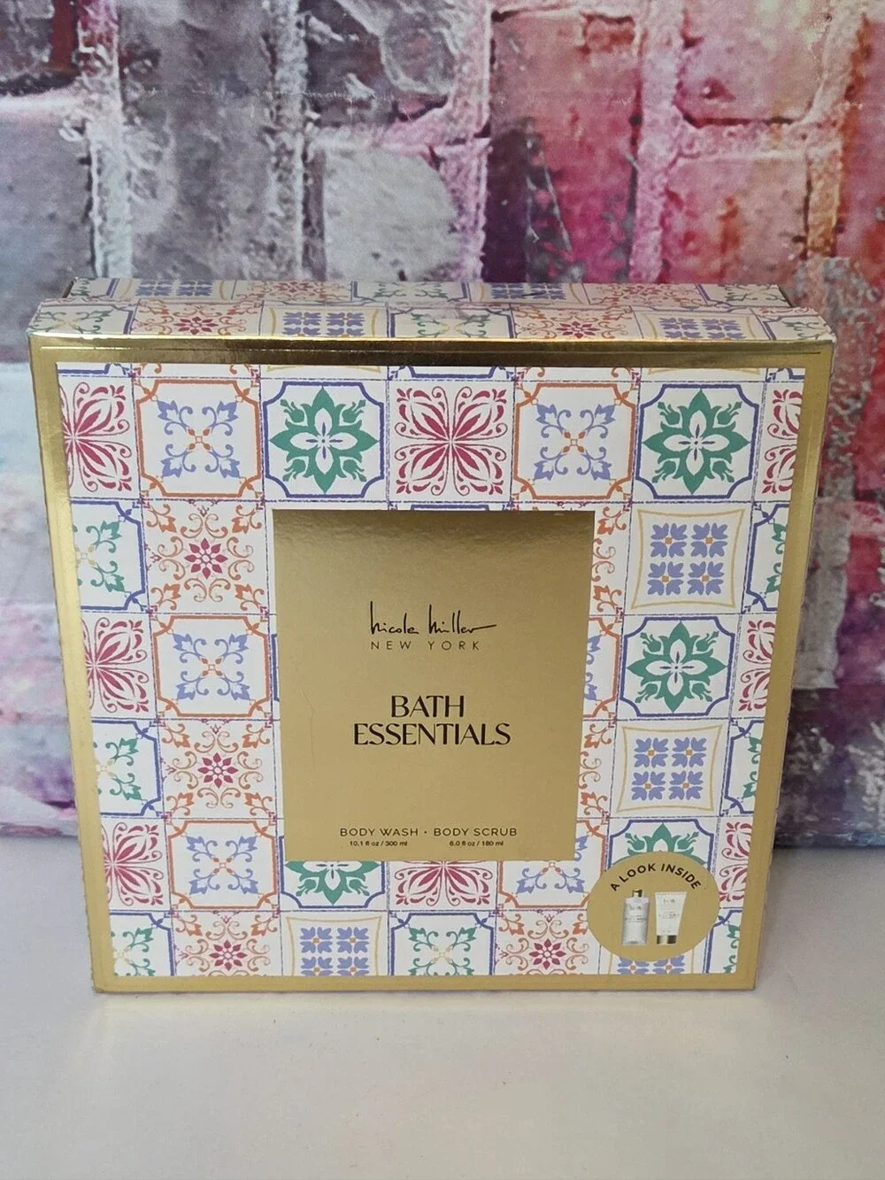 Nicole Miller NY Bath Essentials Gift Set NIB